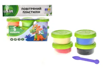 Набір для ліплення з легким пластиліном 7000218 в стаканах, 9 кольорів LOVIN купити