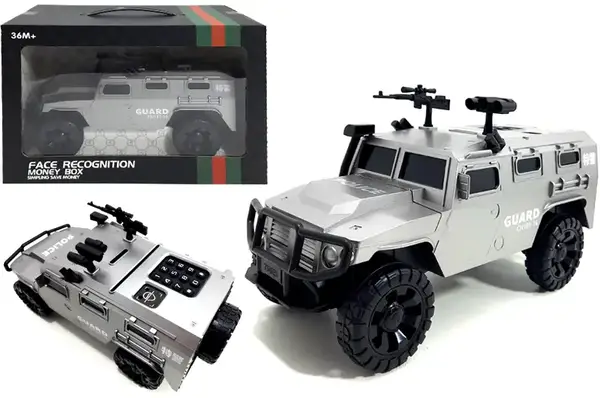 Скарбничка-сейф машина з кодом і розпізнаванням лиця, в коробці 7014A р.33*23*17,5см купити