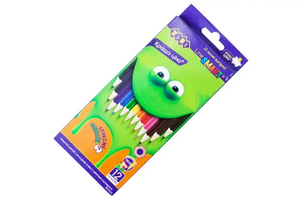 Олівці кольорові ZIBI ZB.2424 12 кольорів SMART Line купити