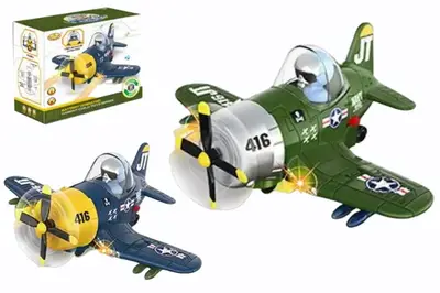 Літак на батарейках, озвучений, зі світлом, в коробці 286-29 р.22*17*9см купити