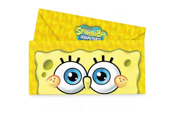 Подарунковий конверт 23215 "SpongeBob" жовтий ТМ "funmi" купити