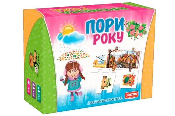 Розвиваючі пазли "Пори року" в коробці ARTOS купити недорого в Україні, фото 5
