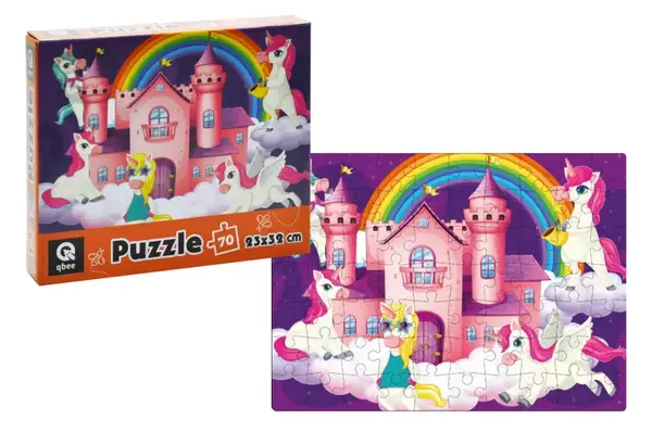 Пазли - 70 елм. - QB400-005 "Замок Єдинорогів" qbee купити недорого в Україні, фото 3