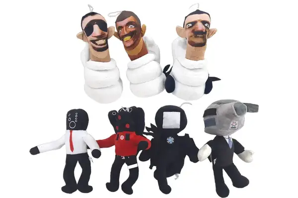 Іграшка м'яконабивна "Skibidi Toilet" 7 видів (в уп.10шт) купити