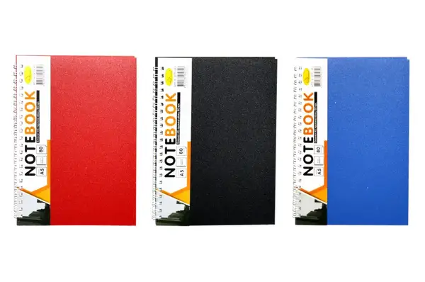 Блокнот А5, 80 арк., пластик, пружина збоку купити