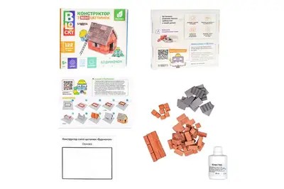 Будівельний набір для творчості з міні-цеглинок BLOCKY "Будиночок" 31014 STRATEG купити