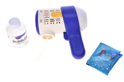 Пістолет з мильними бульбашками на батарейках в коробці 911-2Y р.14*7,6*12,8см купити