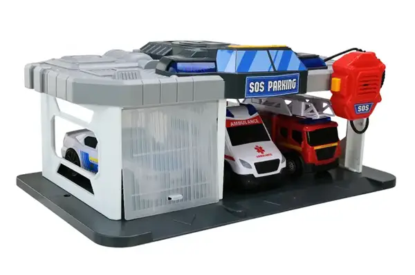 Паркінг 2024-12 на батарейках ,світло, звук, коробка р.38x23x19см купити недорого в Україні, фото 3