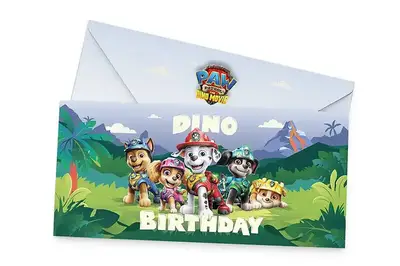 Подарунковий конверт 24165 Paw Patrol Dino Movie "Dino Birthday" кольоровий ТМ "funmi" Подарунковий конверт 24165 Paw Patrol Dino Movie "Dino Birthday" кольоровий ТМ "funmi" купити