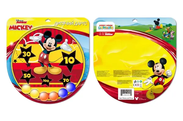 Дартс LD1024 з шаріками на липучці, 42 см на планшет купити