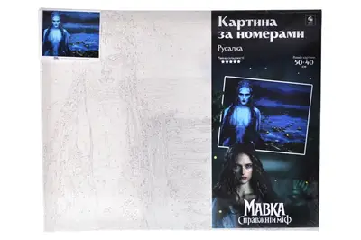 Набір для розпису по номерах 40х50 см QB916-001 "Мавка. Справжній міф: Русалка" qbee купити