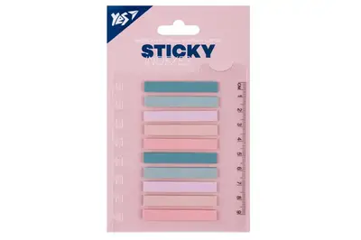 Індекси пластикові Yes "Fusion", 50*7мм, 200 шт (10х20) 170446 купити