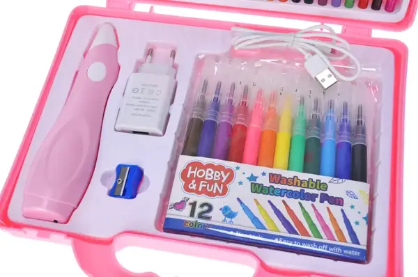 Набір для творчості з аерографом в валізі D0810 (Н) р.26,5*24*6см купити недорого в Україні, фото 2