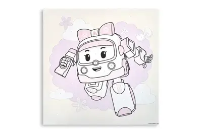 Набір для розпису по номерах 30х30 см QB913-026 "Робокар Полі. Ембер" qbee купити