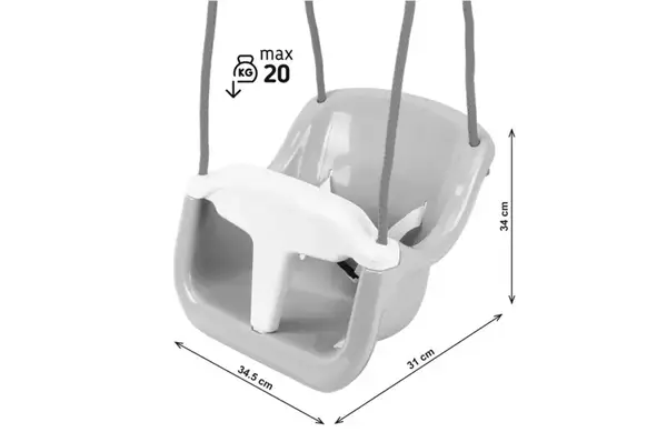 Гойдалка 2130 пастельна ментолова ТЕХНОК купити недорого в Україні, фото 6