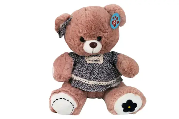 Ведмедик 2764/33 в платті коричневий р.33 см купити