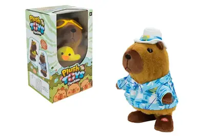 М'яка інтерактивна іграшка C1141 капібара, ходить, співає, повтор голосу мікс у кор.18,5x16,5x31,5см купити