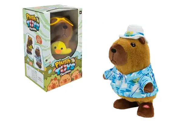 М'яка інтерактивна іграшка C1141 капібара, ходить, співає, повтор голосу мікс у кор.18,5x16,5x31,5см купити