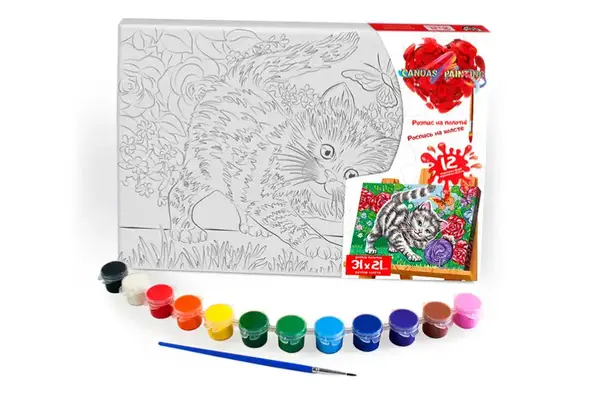 Набір для розпису на полотні 21x31 см PX-06-01,02,03,04,05...10 "Canvas Painting" DANKO купити недорого в Україні, фото 10