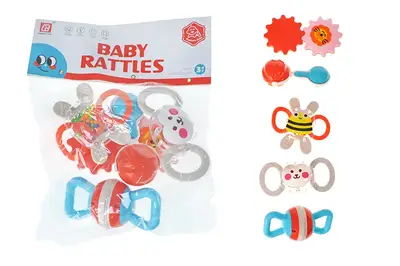 Набір брязкалець D282 в кульку 5 шт р.28x24 см YG Toys купити