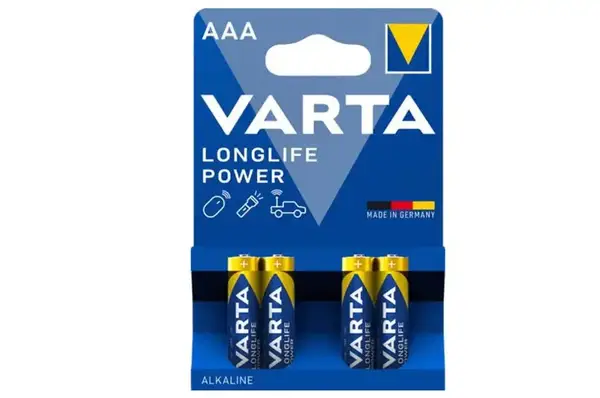 Батарейки LR03 Longlife Power alkaline 4 шт. Varta купити