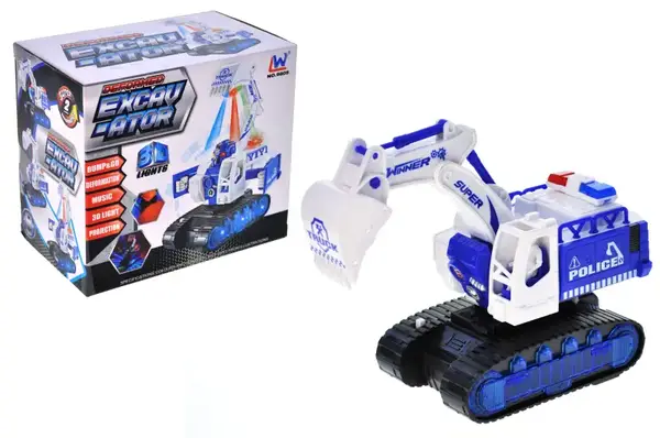 Екскаватор музичний 9805 на батарейках, в коробці YG Toys купити