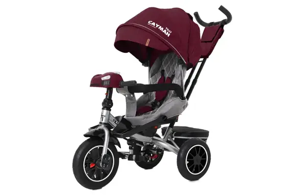 Велосипед триколісний TILLY CAYMAN з пультом і посиленою рамою T-381/7 Червоний льон купити