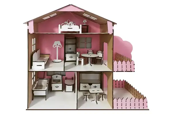 Ляльковий будиночок «TREE HOUSE» Рожевий 49*21*50 см купити