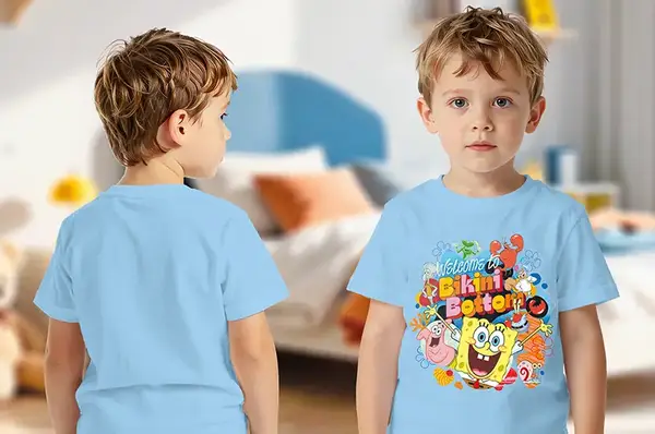 Футболка бавовняна QB-SB-001-03-86-92 SpongeBob Kids 86-92 qbee купити