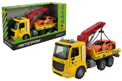 Машина AP9933 "Евакуатор" на батарейках, світло, звук, у короб.33.5x19x11.5 см АВТОПРОМ купити