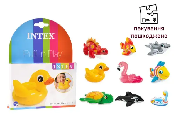 OUTLET 0 Надувна іграшка 58590 Весело купатися 9 видів Intex купити