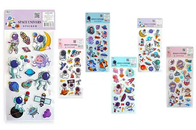 Наліпки дитячі 762879ML "Космос" р.10x22 см Malevaro купити