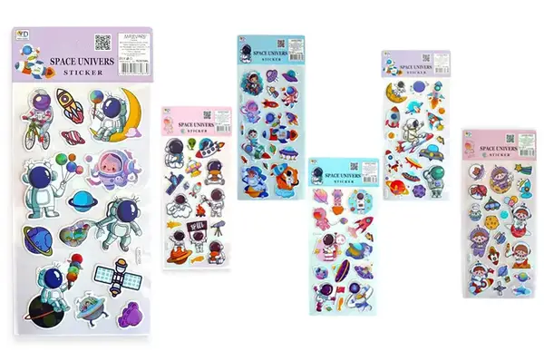 Наліпки дитячі 762879ML "Космос" р.10x22 см Malevaro купити