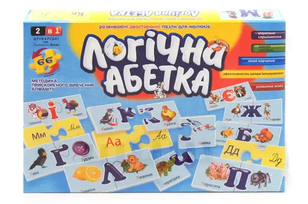 Настільна гра DT66Asp-U "Логічна абетка" DANKO купити