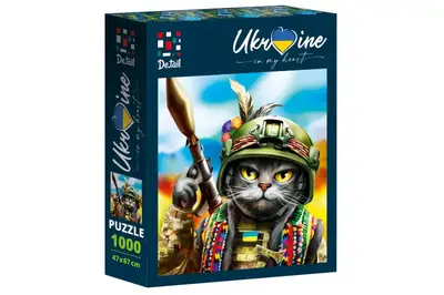 Пазли - 1000 елм. "Кіт-гранатометник" DT1000-08 VladiToys купити