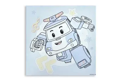 Набір для розпису по номерах 30х30 см QB913-025 "Робокар Полі" qbee купити