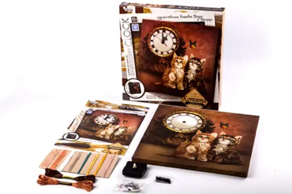 Комплект для творчості "Embroidery clock" EС-01-01,02,03,04,05 DANKO купити недорого в Україні, фото 3