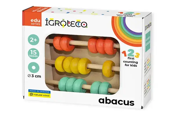 Дерев'яна гра "Рахівничка" 900132 IGROTECO купити недорого в Україні, фото 3