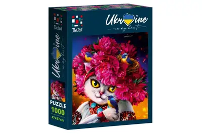 Пазли - 1000 елм. "Кішечка у рожевому віночку" DT1000-05 VladiToys купити