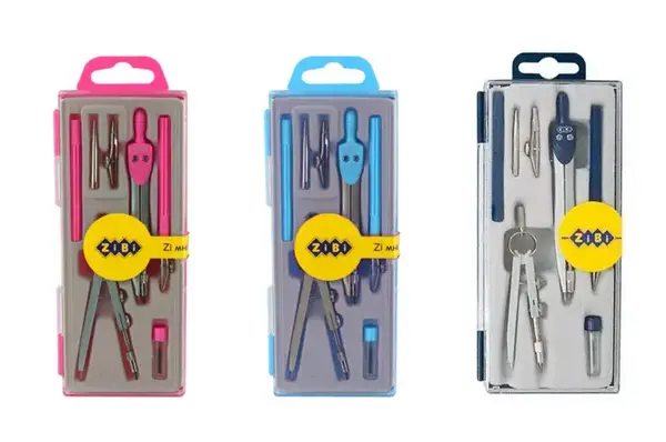 Готовальня Zibi BASIS 7 предметів в асортименті купити