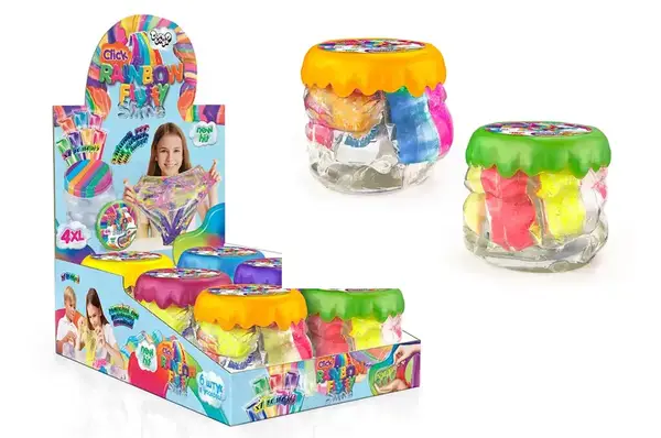 Слайм RFS-01-01U "Rainbow Fluffy Slime" 400 гр, в дисплеї 6 шт. DANKO купити