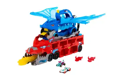 Транспортер-трансформер JBM72 «Два дракони» Hot Wheels купити