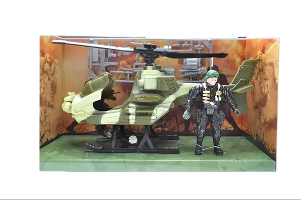 Військовий набір, BL2301, вертоліт, аксесуари, в коробці р. 27,5 * 11,5 * 18см купити недорого в Україні, фото 2