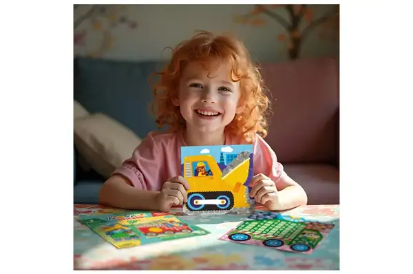 Набір для творчості. Мозаїка зі стікерами 300899 «Транспорт» DoDo купити недорого в Україні, фото 3