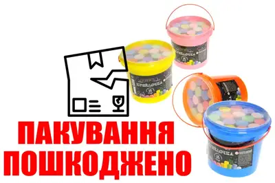 OUTLET Набір крейди КRD-01-01U Крейдочка для малювання на асфальті велика 16 шт. в відрі DANKO OUTLET Набір крейди КRD-01-01U Крейдочка для малювання на асфальті велика 16 шт. в відрі DANKO купити