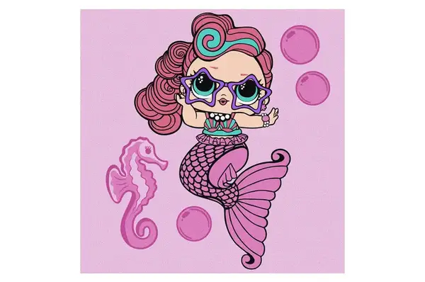 Набір для розпису по номерах для дітей "L.O.L. Surprise! Mermaids Waves" 40х40 см. KHO6266 купити