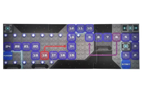 Конструктор блочний QB300-105 "Block&Steps: Зоряний Корабель" + ходилка і меморі гра 3в1, 40дет. qbee купити недорого в Україні, фото 8
