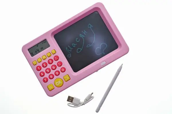 Калькулятор розвиваючий, з планшетом для малювання, українською мовою, в коробці C0067U р. 20,4*12,25*1,9 см купити недорого в Україні, фото 2