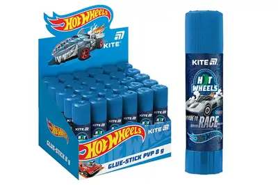 Клей-олівець Кіте PVP, 8г. з індикатором Hot Wheels HW25-130 купити