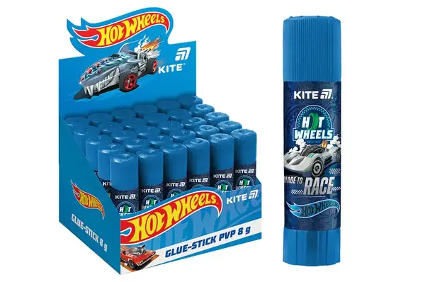 Клей-олівець Кіте PVP, 8г. з індикатором Hot Wheels HW25-130 купити недорого в Україні, фото 2